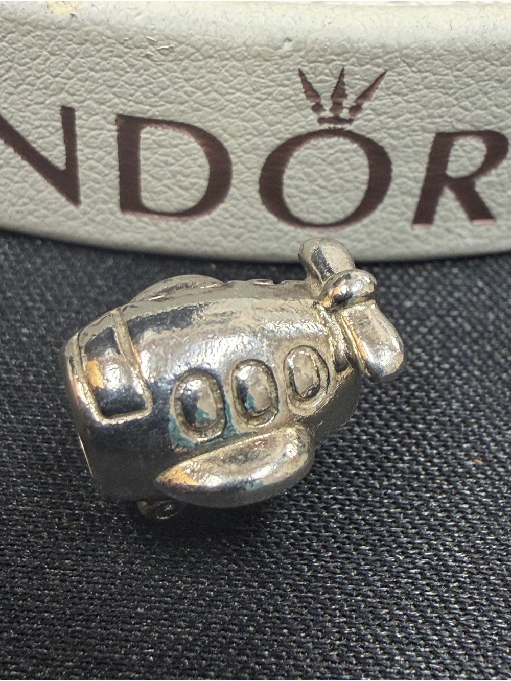 Authentic Pandora Silver Airplane Travel Charm